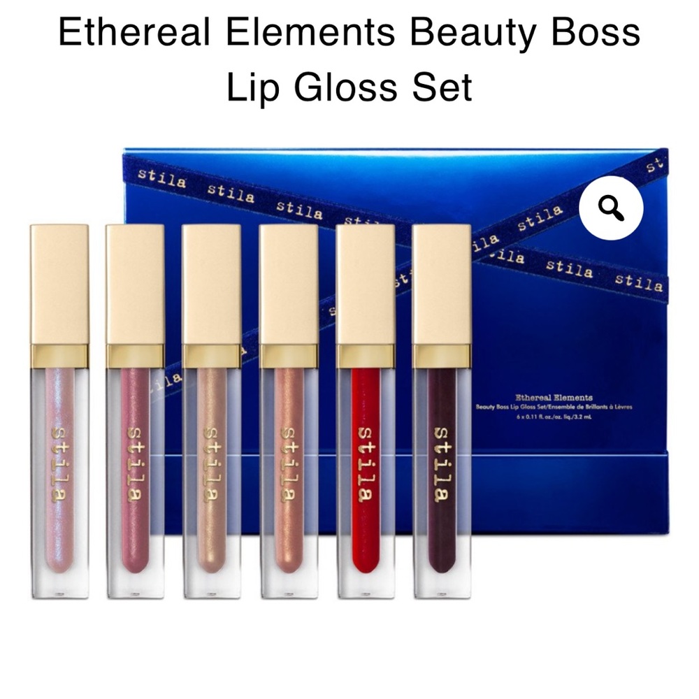 Stila beauty boss plumping lip gloss set includes 6 lip glosses